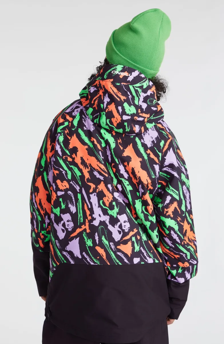 O'Riginals Anorak Wintersportjas | Black Kemper Print