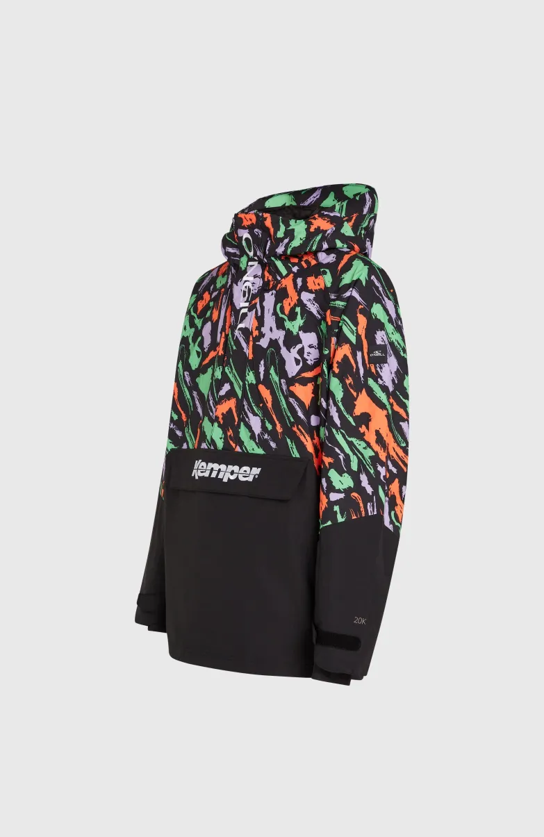 O'Riginals Anorak Wintersportjas | Black Kemper Print