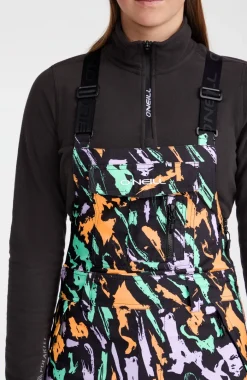 O'Riginals Bib Regular Wintersportbroek | Black Kemper Print