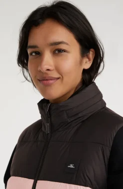 O'Riginals Puffer Bodywarmer | Peach Whip Colour Block