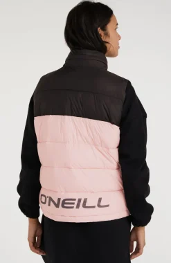 O'Riginals Puffer Bodywarmer | Peach Whip Colour Block