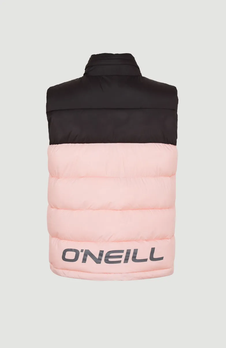 O'Riginals Puffer Bodywarmer | Peach Whip Colour Block