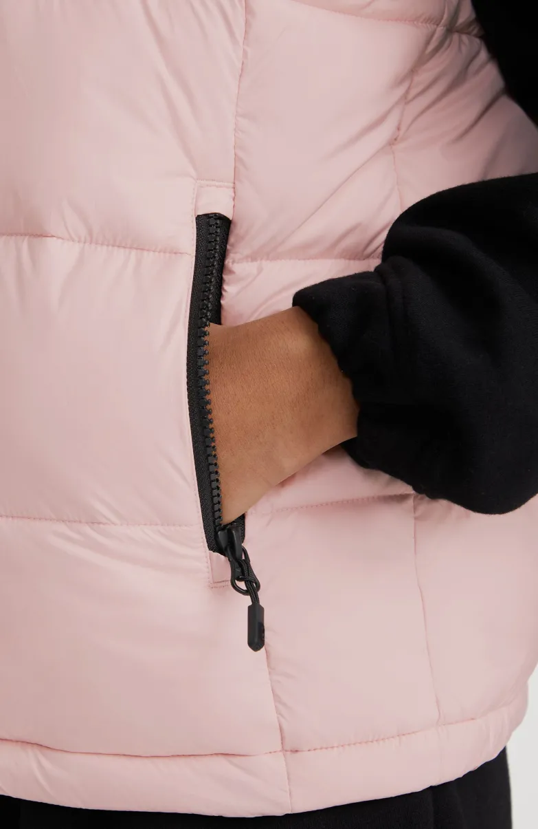 O'Riginals Puffer Bodywarmer | Peach Whip Colour Block