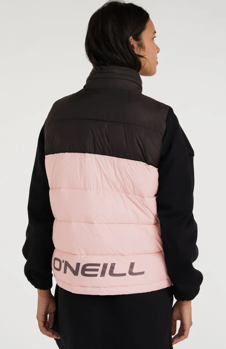 O'Riginals Puffer Bodywarmer | Peach Whip Colour Block