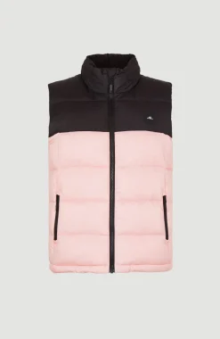 O'Riginals Puffer Bodywarmer | Peach Whip Colour Block