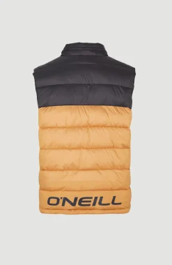 O'Riginals Puffer Bodywarmer | Rich Caramel Colour Block