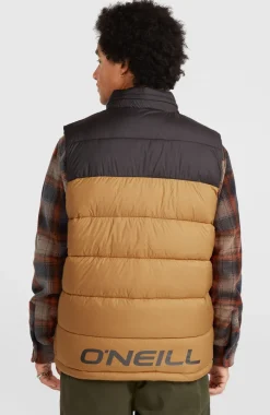 O'Riginals Puffer Bodywarmer | Rich Caramel Colour Block