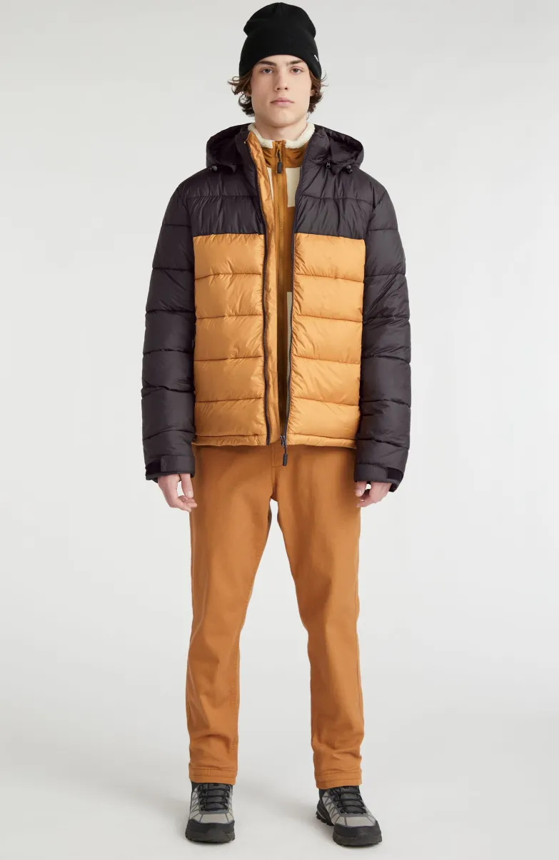 O'Riginals Pufferjas | Rich Caramel Colour Block
