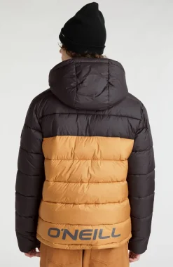 O'Riginals Pufferjas | Rich Caramel Colour Block