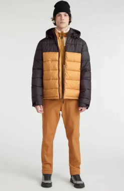 O'Riginals Pufferjas | Rich Caramel Colour Block