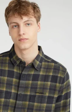 Overhemd O'Neill TRVLR Series Flannel Check | Green Shadow Check