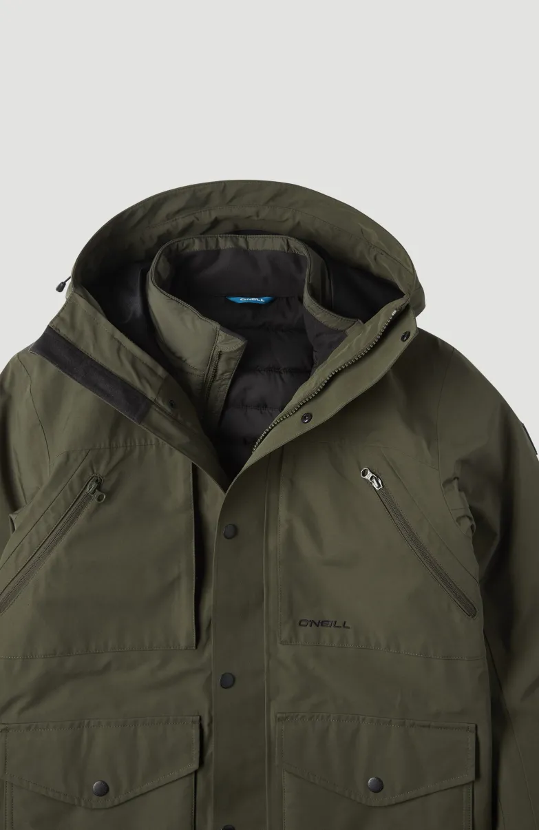 Parka O'Neill TRVLR Series Journey Shell | Forest Night