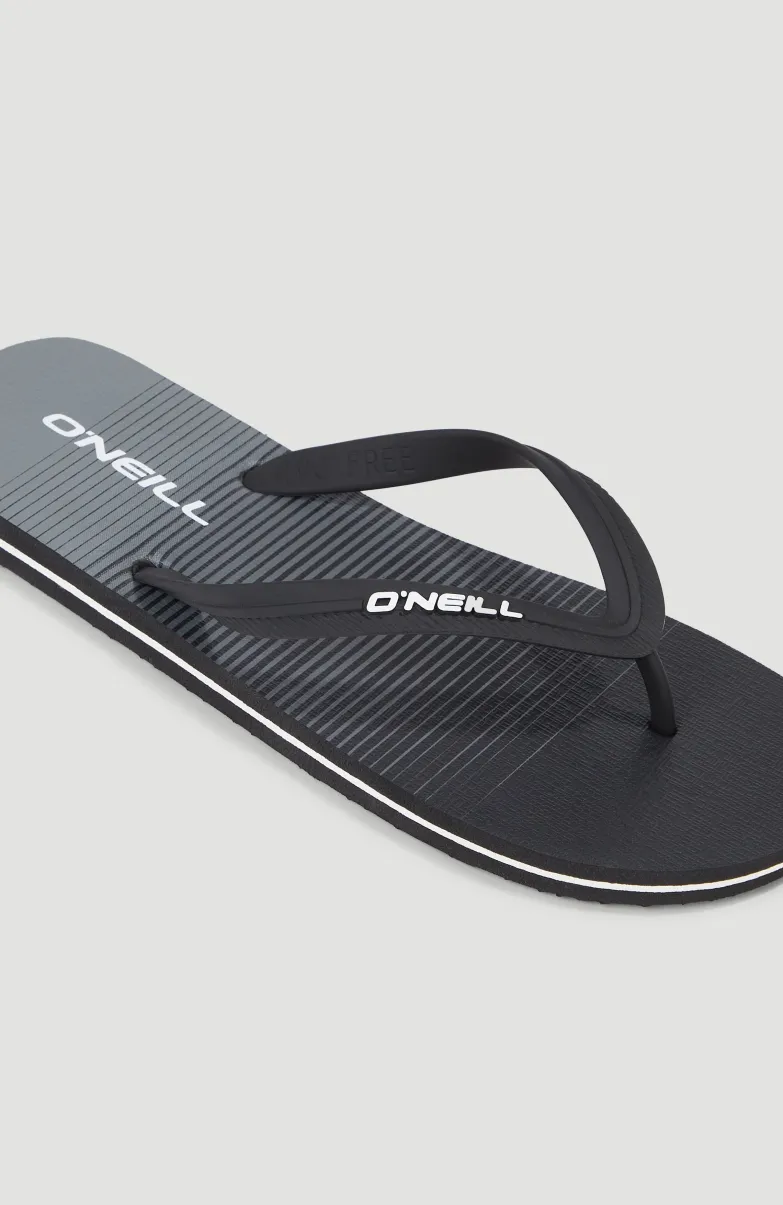 Profile Graphic Slippers | Black Simple Gradient B Panel
