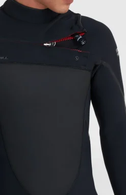 Psycho Tech 4/3mm Chest Zip Full Wetsuit | BLACK/BLACK