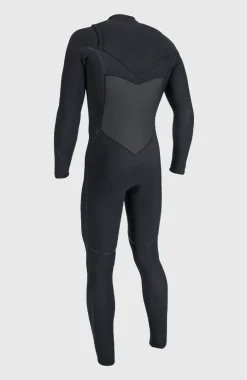 Psycho Tech 4/3mm Chest Zip Full Wetsuit | BLACK/BLACK