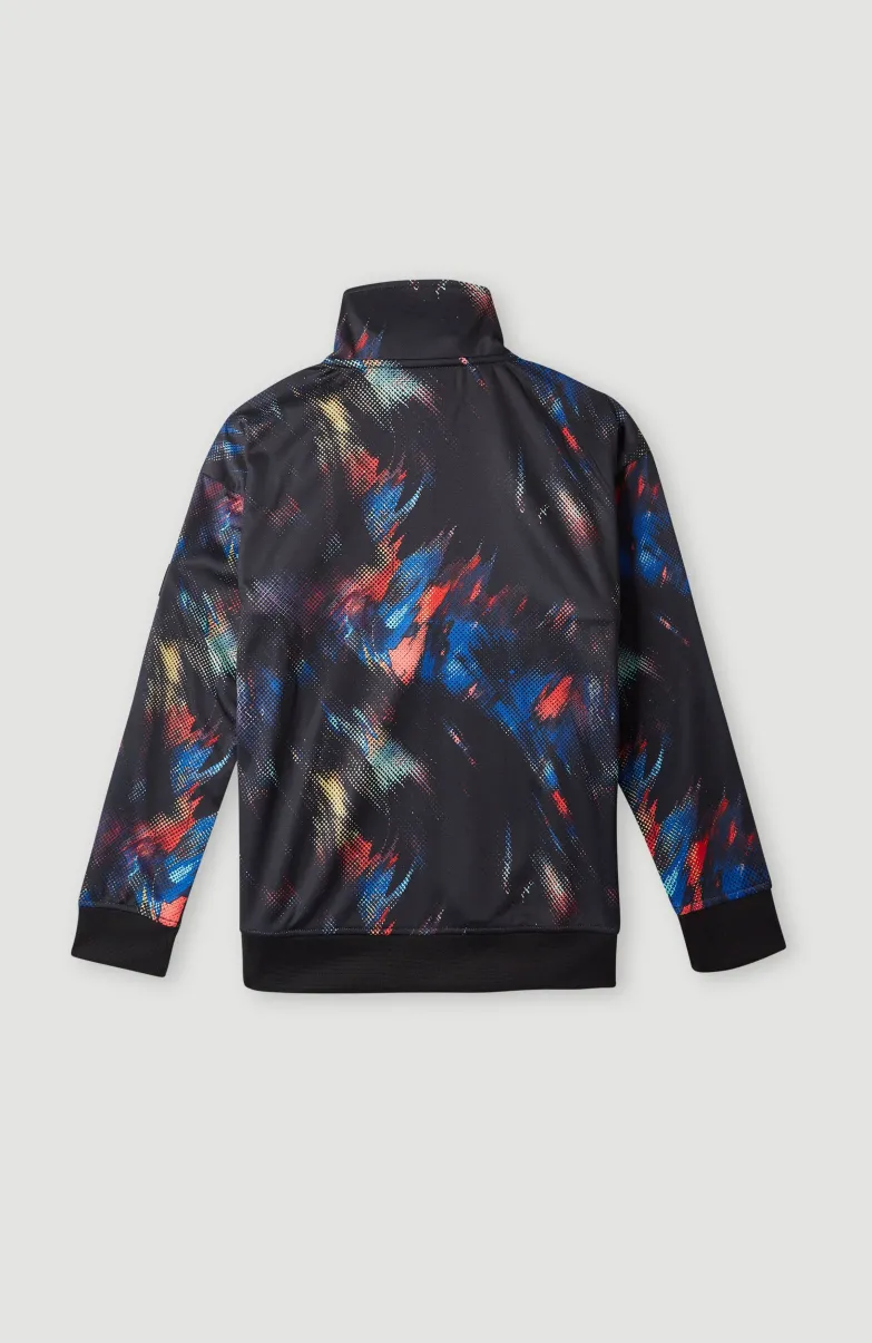 Rutile Anorak Half Zip Fleece | Black Future Fade