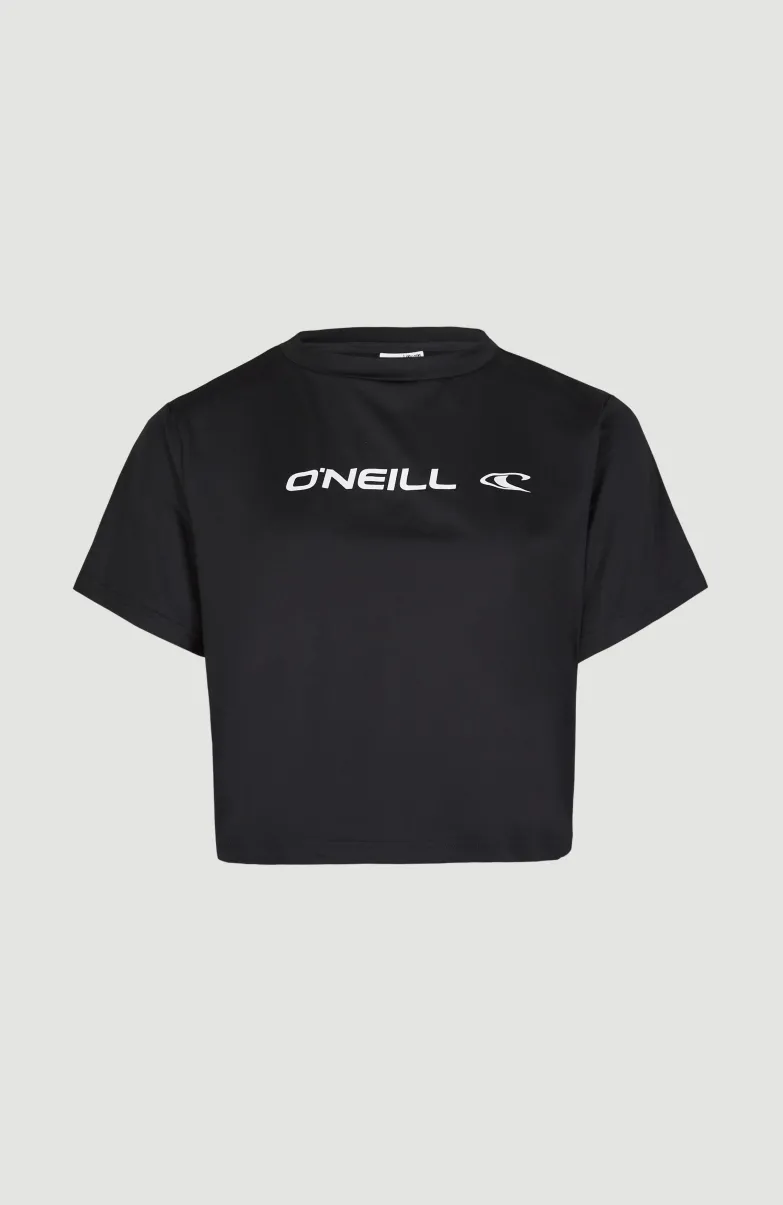 Rutile Cropped T-shirt | Black Out