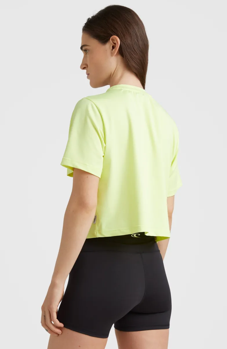 Rutile Cropped T-shirt | Sunny Lime