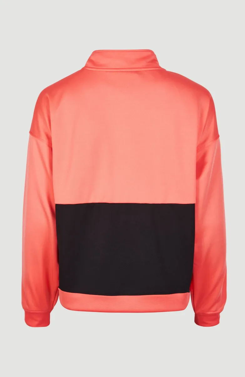 Rutile Half Zip Fleece | Georgia Peach