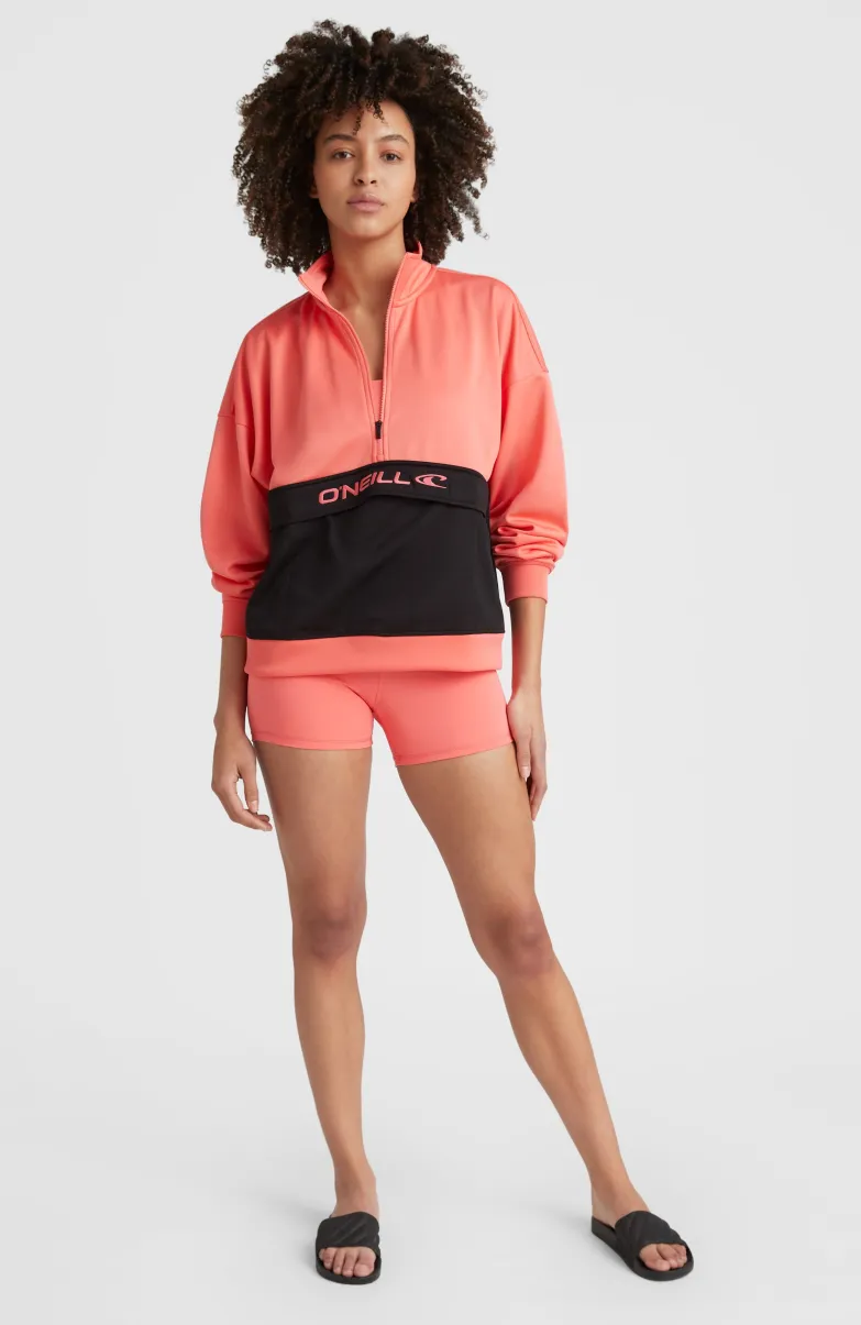 Rutile Half Zip Fleece | Georgia Peach