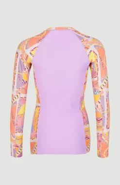 Shirt Anglet Met Lange Mouwen En Beschermingsfactor UPF 50+ | Yellow Scarf Print