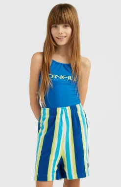 Short Brights Terry | Blue Towel Stripe