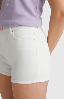 Short Essential Stretch Met Halfhoge Taille | Snow White