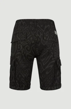 Short Park Cargo | Black Tonal Magic Carpet