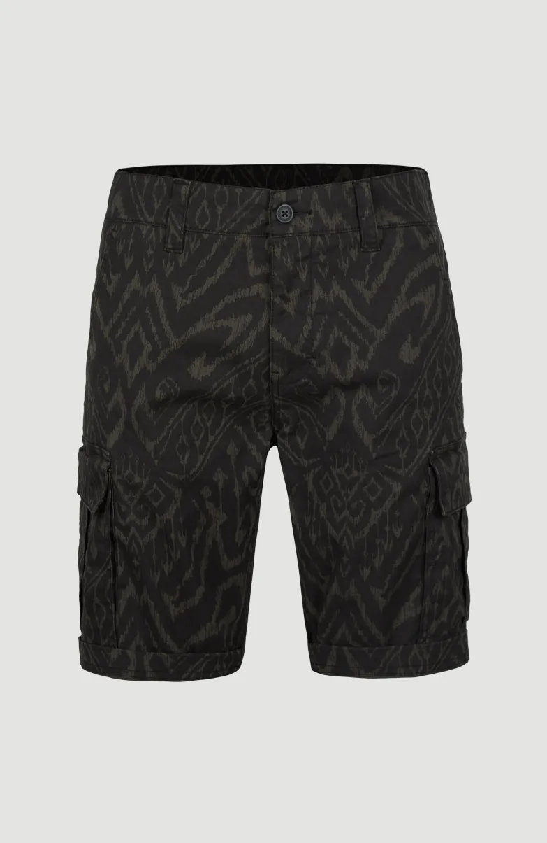 Short Park Cargo | Black Tonal Magic Carpet