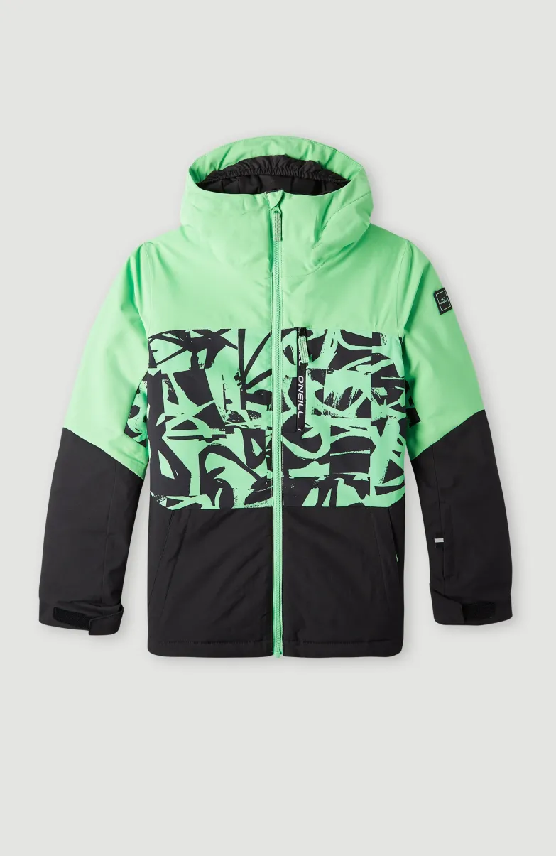 Ski Jas Carbonite | Green Scribble