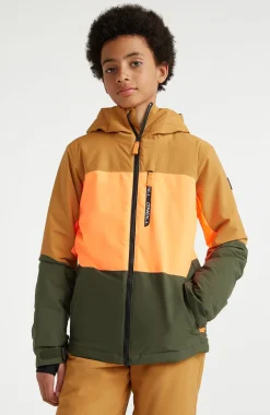 Ski Jas Carbonite | Rich Caramel Colour Block