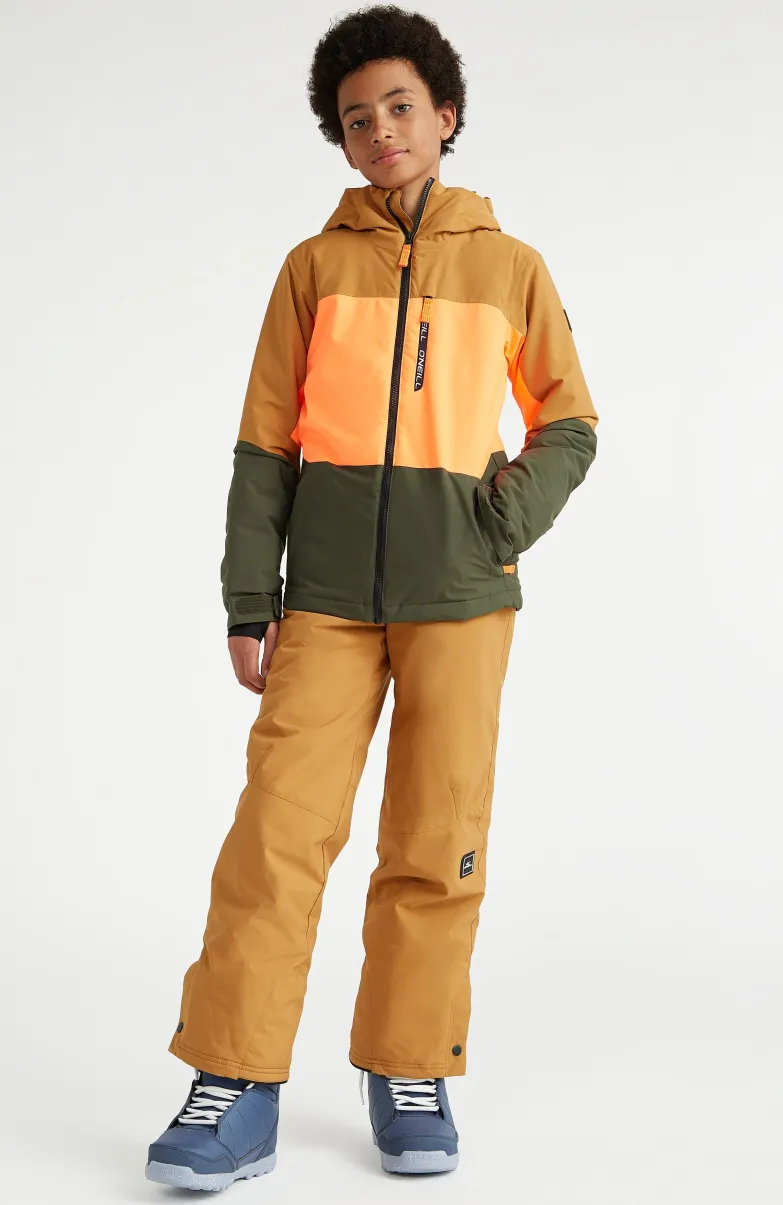 Ski Jas Carbonite | Rich Caramel Colour Block