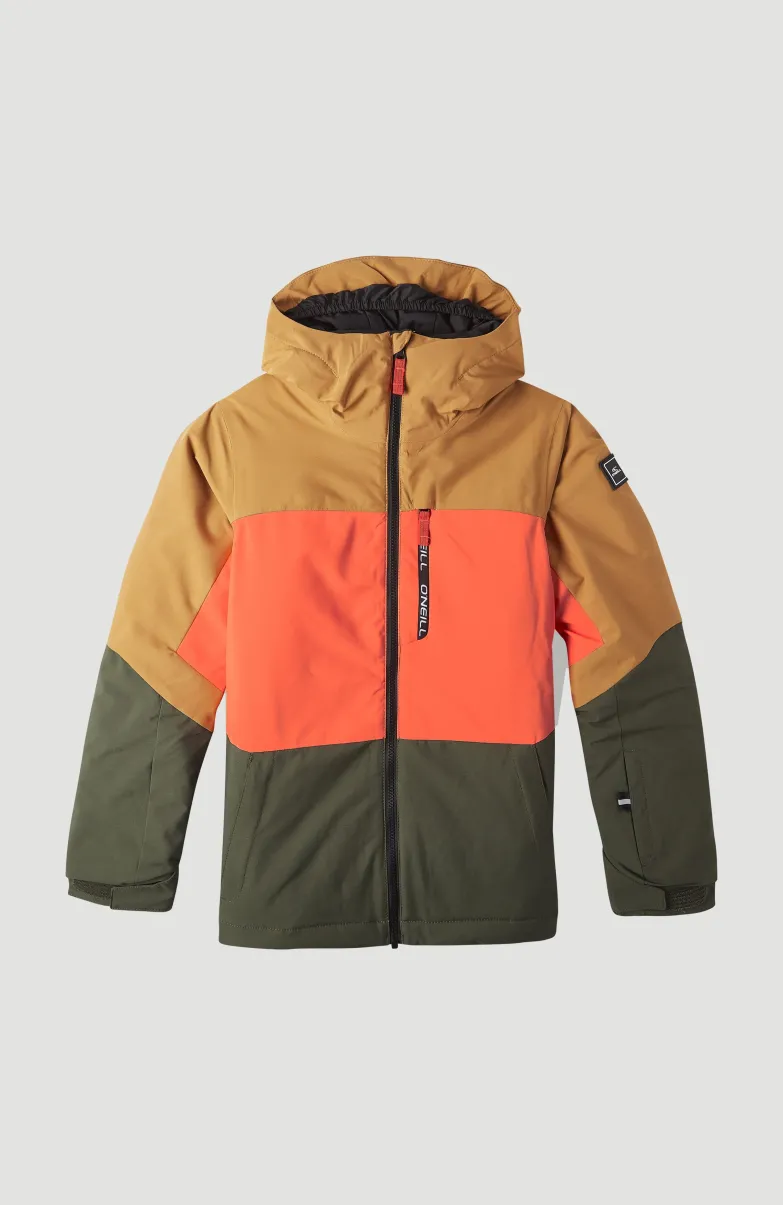 Ski Jas Carbonite | Rich Caramel Colour Block