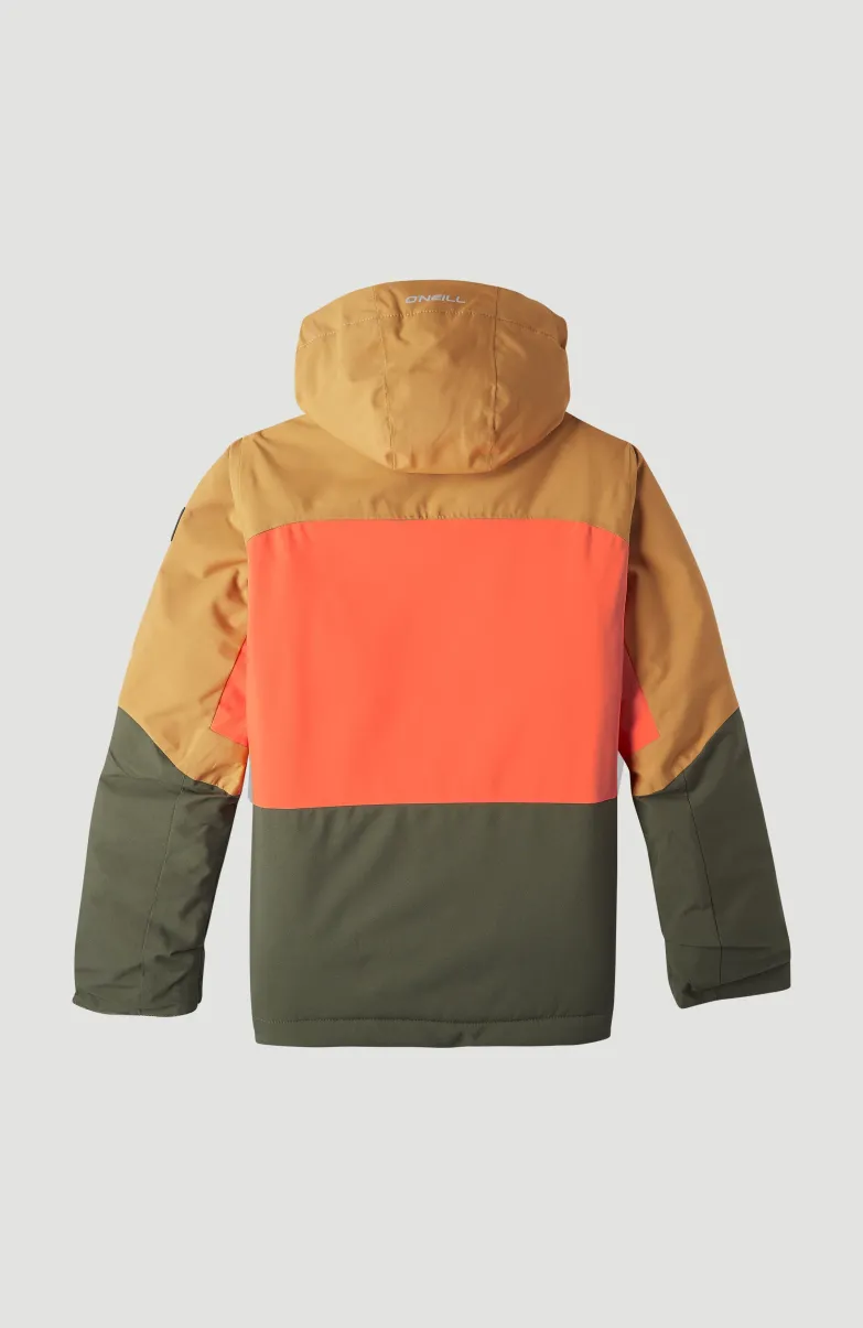 Ski Jas Carbonite | Rich Caramel Colour Block