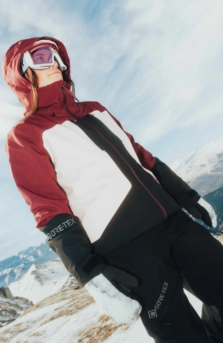 Ski Jas GORE-TEX Psycho Tech | Windsor Wine Colour Block