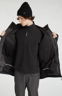 Ski Jas Texture | Black Out Colour Block