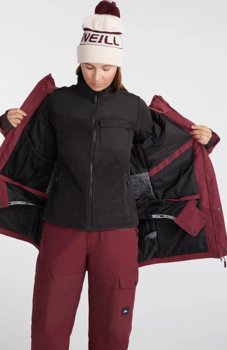 Ski Jas Utility | Windsor Wine Colour Block