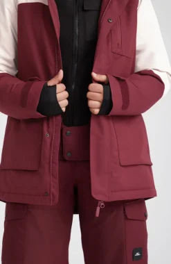 Ski Jas Utility | Windsor Wine Colour Block