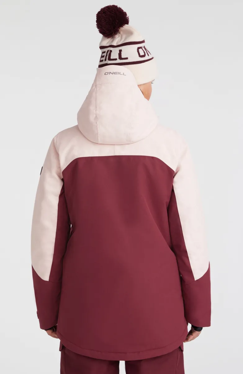 Ski Jas Utility | Windsor Wine Colour Block