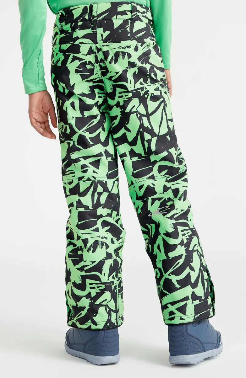Skibroek Hammer Printed | Green Scribble