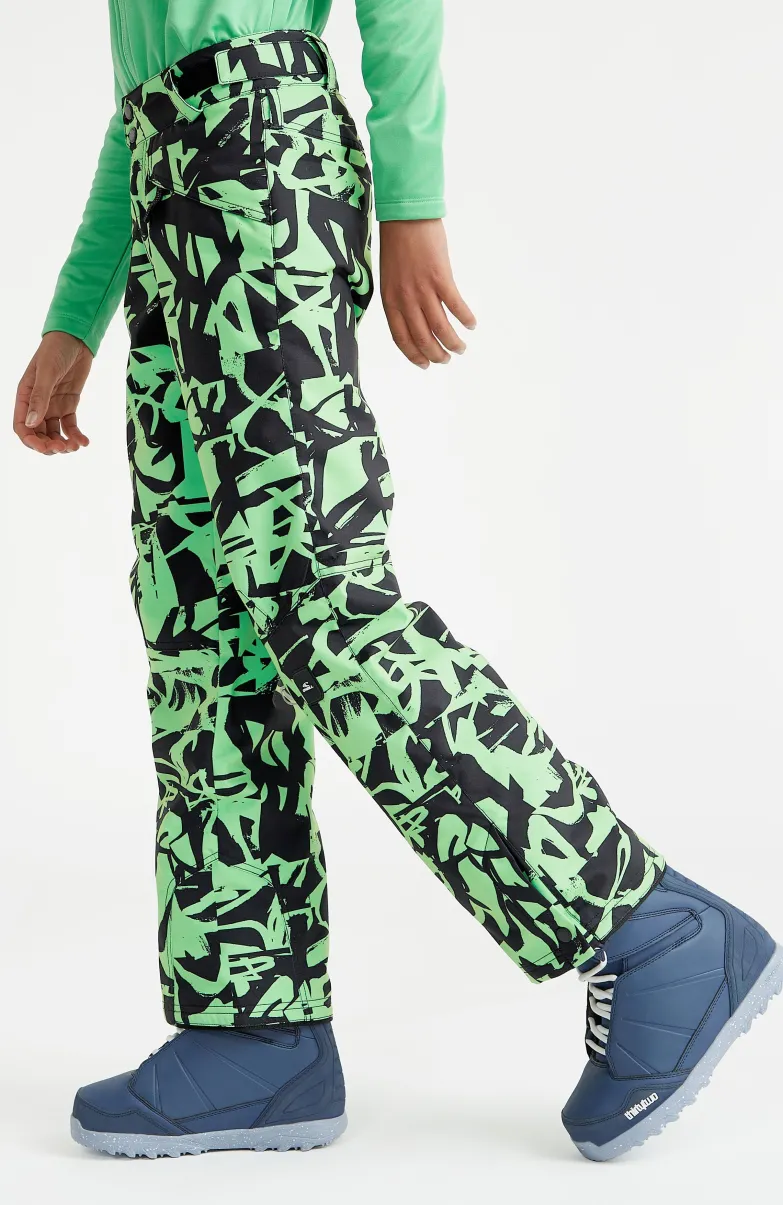 Skibroek Hammer Printed | Green Scribble