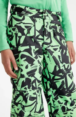 Skibroek Hammer Printed | Green Scribble