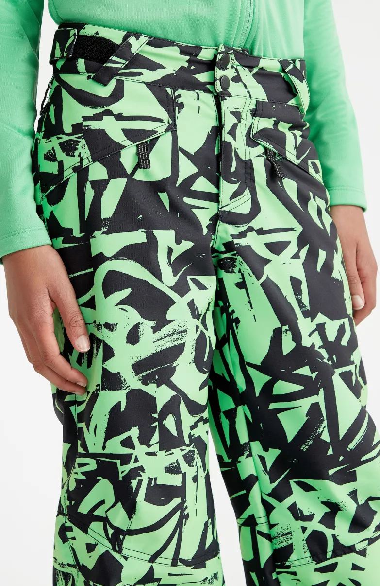 Skibroek Hammer Printed | Green Scribble