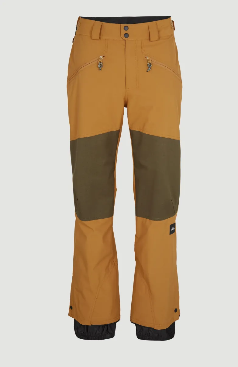 Skibroek Jacksaw | Rich Caramel Colour Block