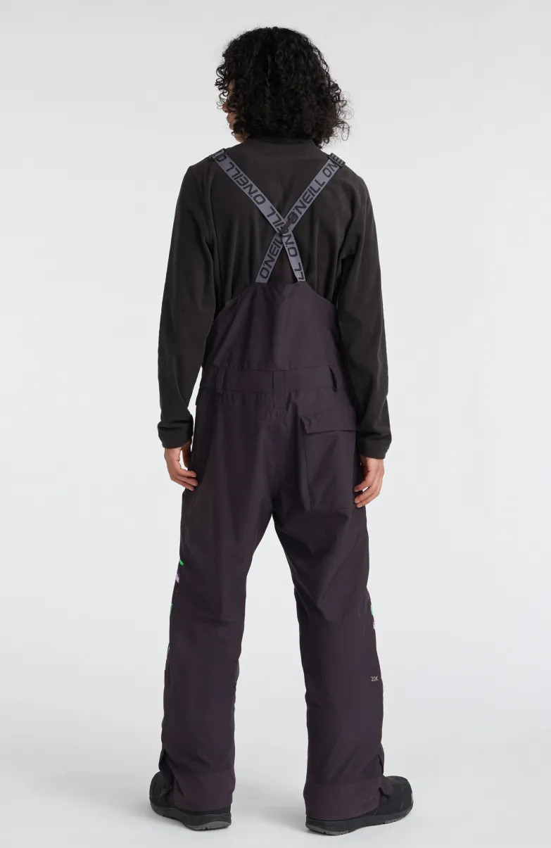 Skibroek Shred Bib | Black Kemper Print