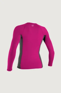 Skins Long Sleeve Crew | Dark Pink