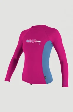 Skins Long Sleeve Crew | Dark Pink