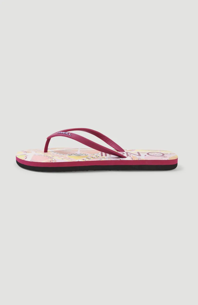 Slippers Profile Graphic | Yellow Scarf Print