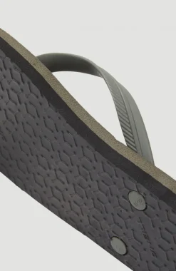 Slippers Profile Small Logo | Military Green