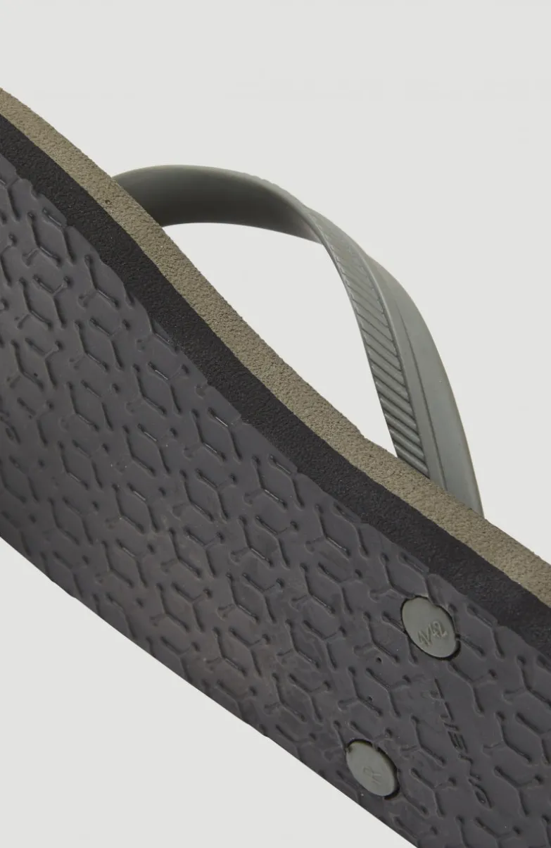 Slippers Profile Small Logo | Military Green